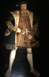 Portrait of Henry VIII within the Haunted Gallery at Hampton Court Palace