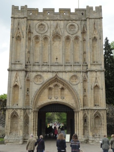 The Great Gatehouse of St. Edmundsbury Abbey, dating to the 14th Century