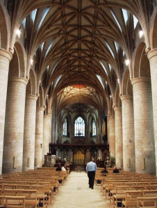 The Nave of Tewkesbury Abbey