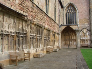 Remains of the Cloisters at Tewkesbury Abbey