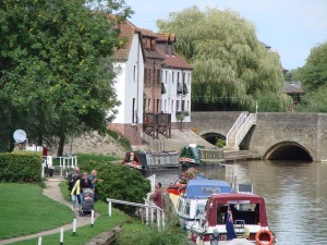 By the river in Tewkesbury