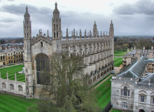 King's College Chapel from the top of the tower of Great St. Mary's